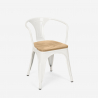 zapas 20 krzeseł styl Lix wzornictwo przemysłowe bar kuchnia steel wood arm light Sprzedaż