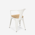 zapas 20 krzeseł styl wzornictwo przemysłowe bar kuchnia steel wood arm light Rabaty