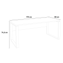 Białe biurko 170x80cm do biura lub gabinetu Ghost-Desk Rabaty