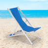 4 regulowane składane leżaki plażowe Riccione Gold z aluminium Sprzedaż