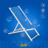4 regulowane składane leżaki plażowe Riccione Gold z aluminium Sprzedaż