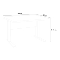 Dębowe biurko 120x80cm, prostokątne Omega Sprzedaż
