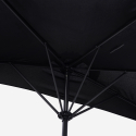 Czarny parasol ścienny wspornik balkonowy taras Kailua Black Stan Magazynowy