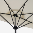 Czarny parasol ścienny na balkon lub taras Kailua Wybór