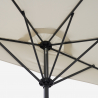 Czarny parasol ścienny na balkon lub taras Kailua Wybór