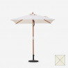 Parasol ogrodowy na patio z drewna z centralnym słupem anty UV 200x150cm Ormond Oferta