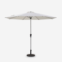Ośmiokątny parasol 3 m z centralnym słupkiem anty UV  Flamenco Rabaty