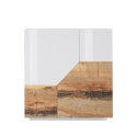 Komoda 100x43cm meble do salonu 2-drzwiowa biała drewno Klain Wood Oferta