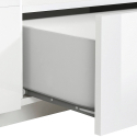 Błyszcząca biała szafka RTV salon nowoczesny design 200x43cm Hatt Stan Magazynowy