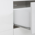 Komoda 220x40cm biała meble do salonu 4-drzwiowa 3 szuflady Mavis Katalog