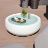 Zewnętrzny stolik kawowy 100 cm nowoczesny wygląd Chubby Side Table Slide Koszt