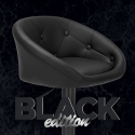 Czarny nowoczesny kuchenny stołek barowy Tucson Black Edition Oferta