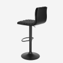 Wysoki stołek czarny nowoczesny design barek Denver Black Edition Sprzedaż