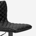 Wysoki stołek czarny nowoczesny design barek Denver Black Edition Rabaty
