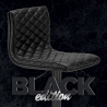 Wysoki stołek czarny nowoczesny design barek Denver Black Edition Oferta