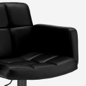 Czarny stołek barowy w kształcie fotela Oakland Black Edition Rabaty