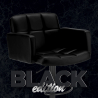 Czarny stołek barowy w kształcie fotela Oakland Black Edition Oferta