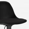 Nowoczesna czarna poduszka na krzesło barowe New Orleans Black Edition Rabaty