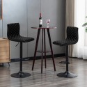 Wysoki stołek czarny nowoczesny design barek Denver Black Edition Sprzedaż