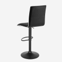 Czarny stołek elegancki nowoczesny design Detroit Black Edition Sprzedaż