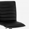 Czarny stołek elegancki nowoczesny design Detroit Black Edition Rabaty