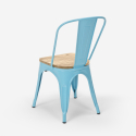 krzesła w stylu industrialnym Lix design steel wood light Cechy