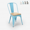 krzesła w stylu industrialnym design steel wood light Stan Magazynowy