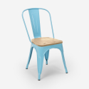 krzesła w stylu industrialnym design steel wood light Model