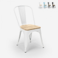 krzesła w stylu industrialnym design steel wood light Promocja