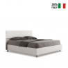 Podwójne łóżko z pojemnikiem 160x190cm biały design Demas Sprzedaż