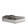 Podwójne łóżko z pojemnikiem Sommier 160x190cm białe Nuamo Oferta