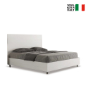 Podwójne łóżko 160x190cm biały design z drewna New Egos Sprzedaż