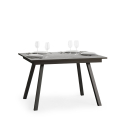 Szary stół rozkładany 90x120-180cm do kuchni Mirhi Concrete Oferta