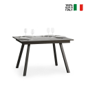 Szary stół rozkładany 90x120-180cm do kuchni Mirhi Concrete Sprzedaż