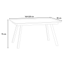 Stół rozkładany 90x160-220cm nowoczesny design Mirhi Long Marble Rabaty