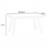 Stół rozkładany 90x160-220cm nowoczesny design Mirhi Long Marble Rabaty