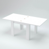 Biały rozkładany stół do jadalni 90-180x90cm, drewniany Jesi Liber Wood Oferta