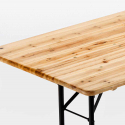 Zestaw 10 drewinanych stołów piwnych 220x80 Garden Parties Sprzedaż