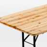 Zestaw 10 drewinanych stołów piwnych 220x80 Garden Parties Sprzedaż
