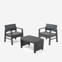 Zestaw mebli ogrodowych stolik oraz 2 krzesła z poduszkami Progarden Tambo Rabaty