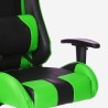 Ergonomiczny fotel gamingowy z regulowanymi podłokietnikami i poduszkami Adelaide Emerald Wybór