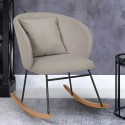 Nowoczesny fotel bujany fotel do salonu poduszka z drewna Houpa Sprzedaż