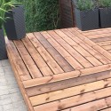Płytki zewnętrzne z drewna 100x100cm taras ogrodowy podłogowy Kiwi Promocja