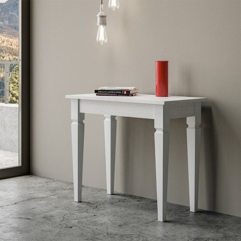 Rozkładany stół do jadalni 90x48-308cm biały stół Impero Promocja