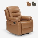 Rozkładany relaksujący fotel z podnóżkiem do salonu Panama Lux Model