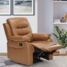 Rozkładany relaksujący fotel z podnóżkiem do salonu Panama Lux Cechy
