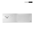 Nowoczesny zegar ścienny do biura z magnetyczną tablicą Paper Plane Promocja