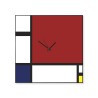 Nowoczesny zegar ścienny z tablicą magnetyczną Mondrian Oferta