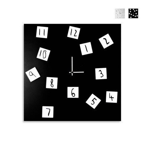 Kwadratowy zegar ścienny 50x50cm nowoczesny design z cyframi Changing Promocja