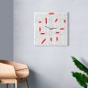 Nowoczesny dekoracyjny kwadratowy zegar ścienny do salonu Crossword Katalog